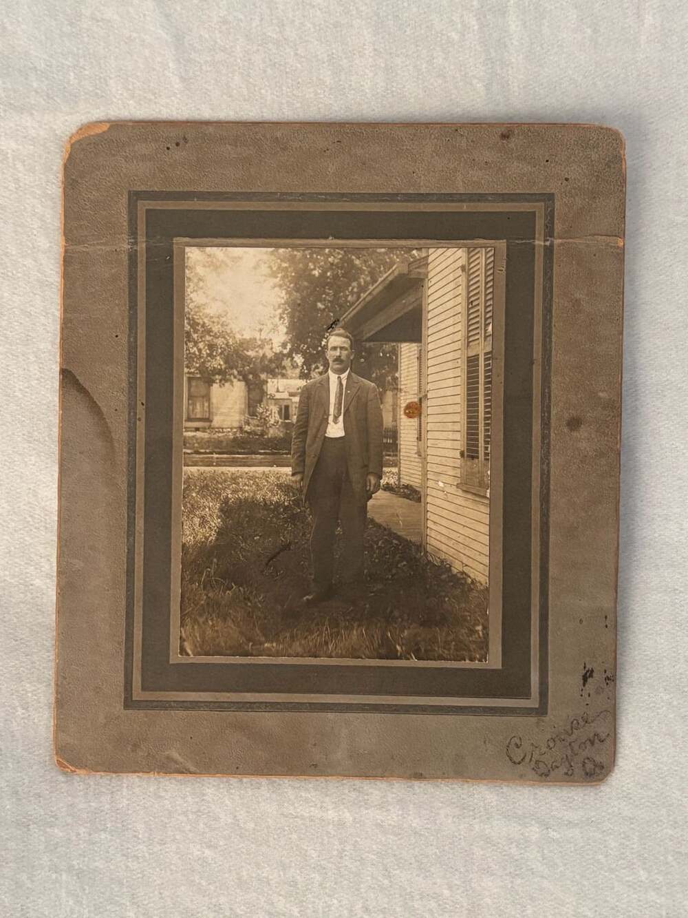 Crouse Dayton Antique Cabinet Card Photograph